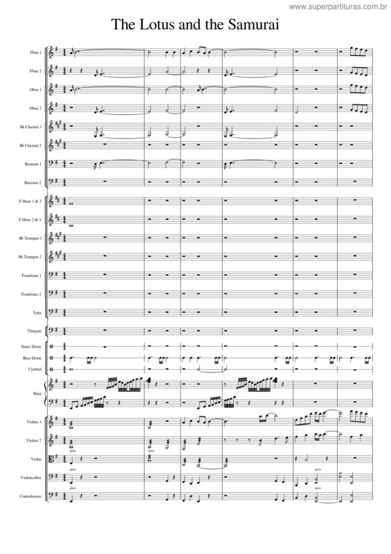 Partitura da música The Lotus And The Samurai