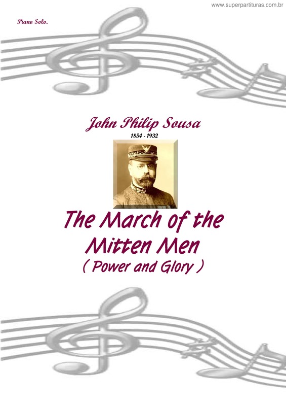 Partitura da música The March of the Mitten Men