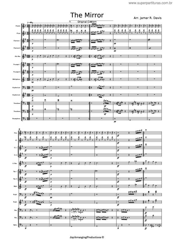 Partitura da música The Mirror
