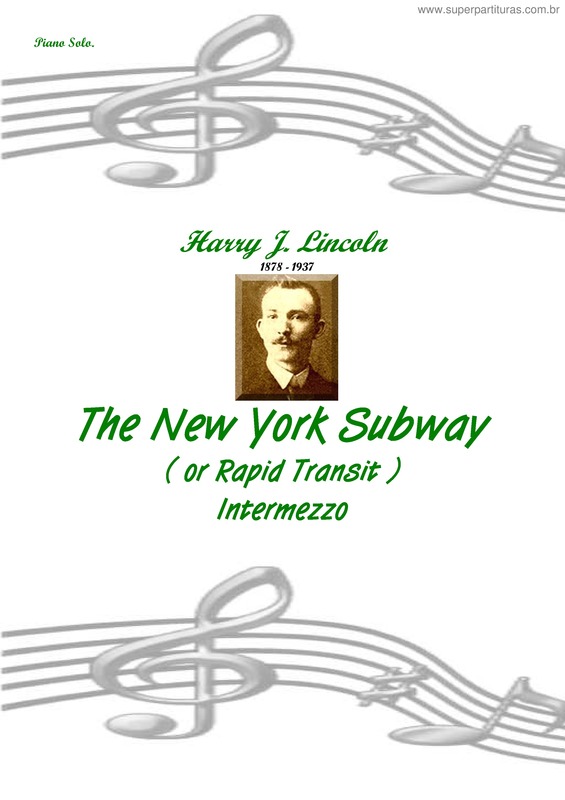 Partitura da música The New York Subway