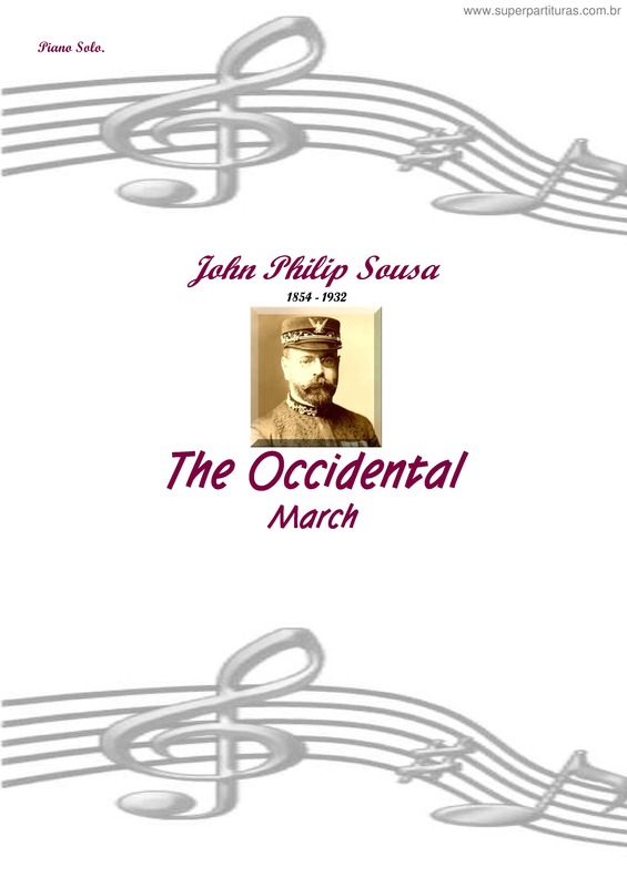 Partitura da música The Occidental