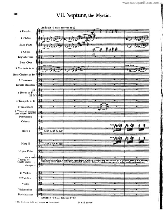 Partitura da música The Planets v.5
