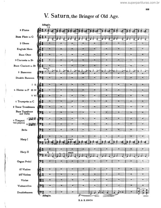 Partitura da música The Planets v.6