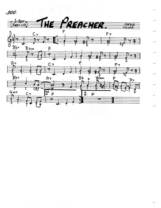 Partitura da música The Preacher v.5