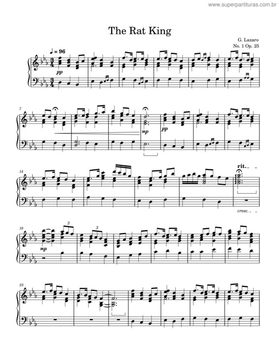 Partitura da música The Rat King