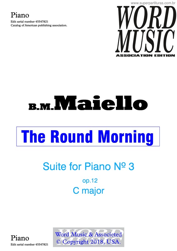 Partitura da música The round morning