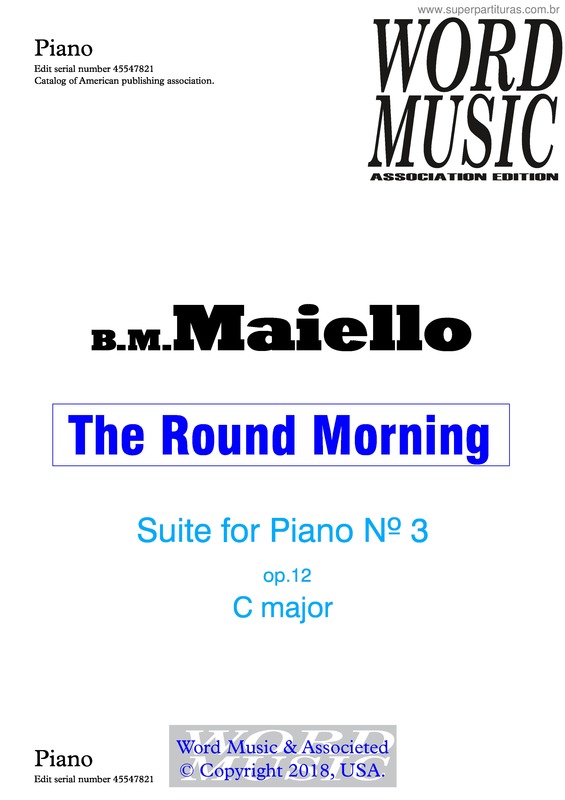 Partitura da música The round morning