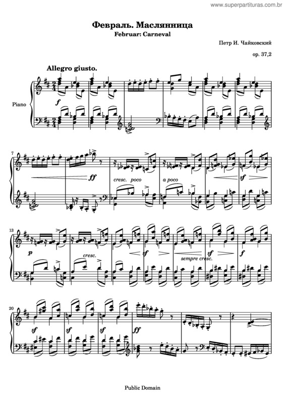 Partitura da música The Seasons v.3