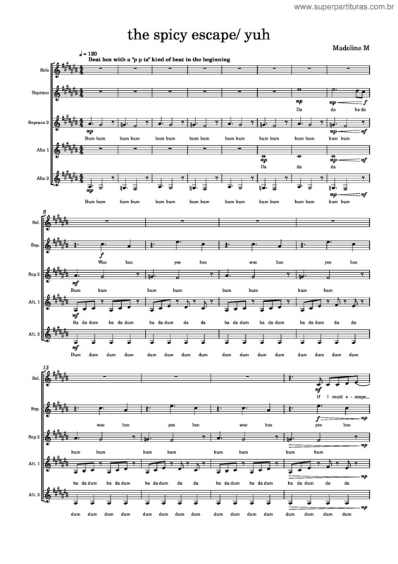 Partitura da música The Sweet Escape – Gwen Stefani The Sweet Escape  Gwen Stefani  1