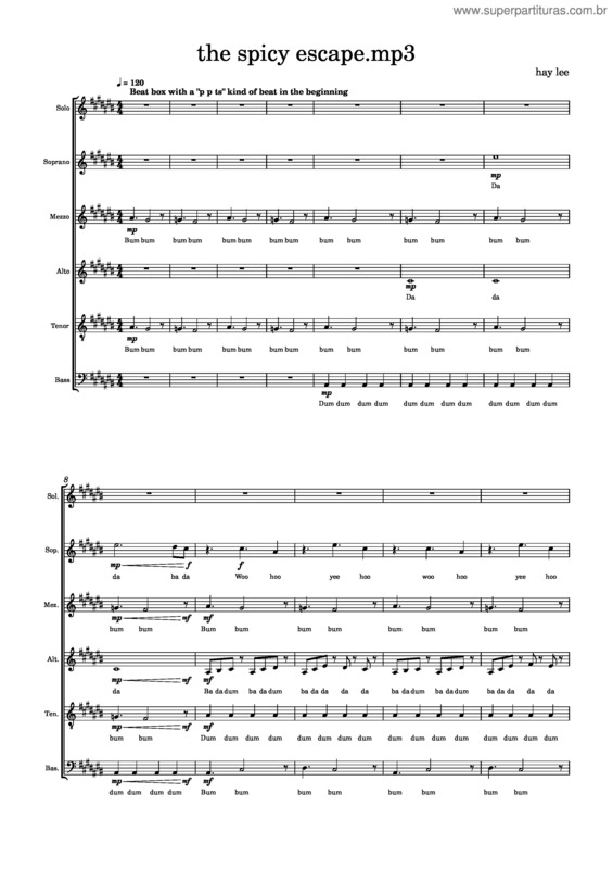 Partitura da música The Sweet Escape – Gwen Stefani