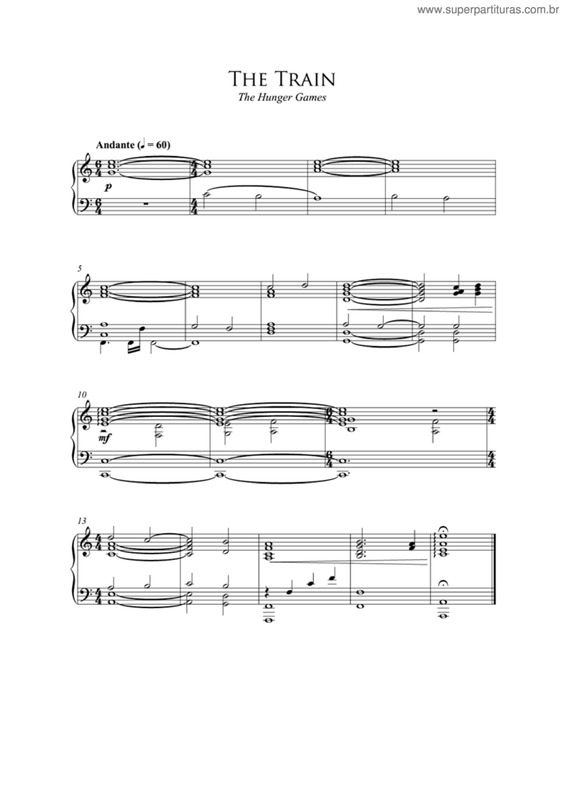 Super Partituras - Mockingjay call (rue's theme) (Jogos Vorazes), com cifra