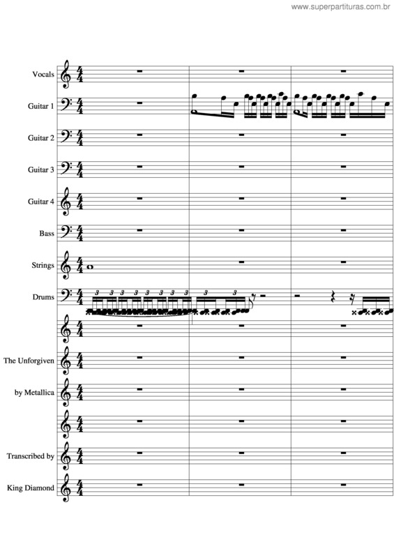 Partitura da música The Urgiven