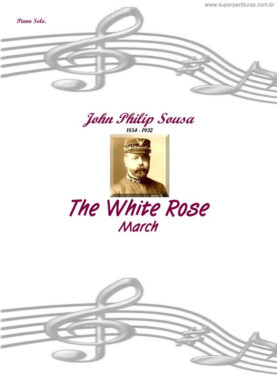 Partitura da música The White Rose