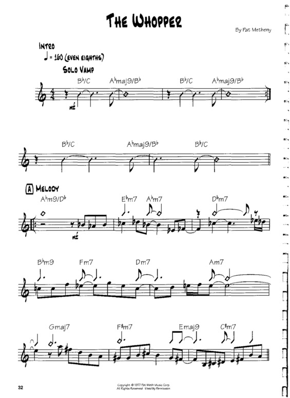 Partitura da música The Whopper v.9