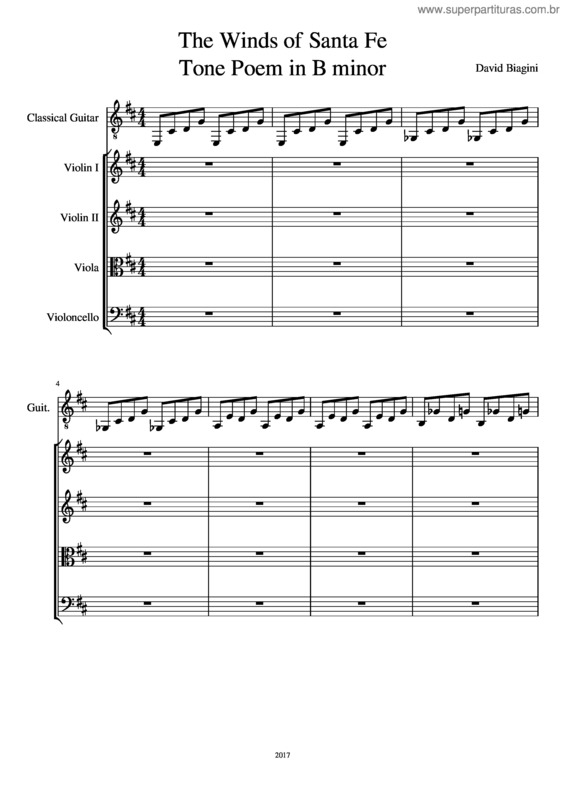 Partitura da música The Winds Of Santa Fe