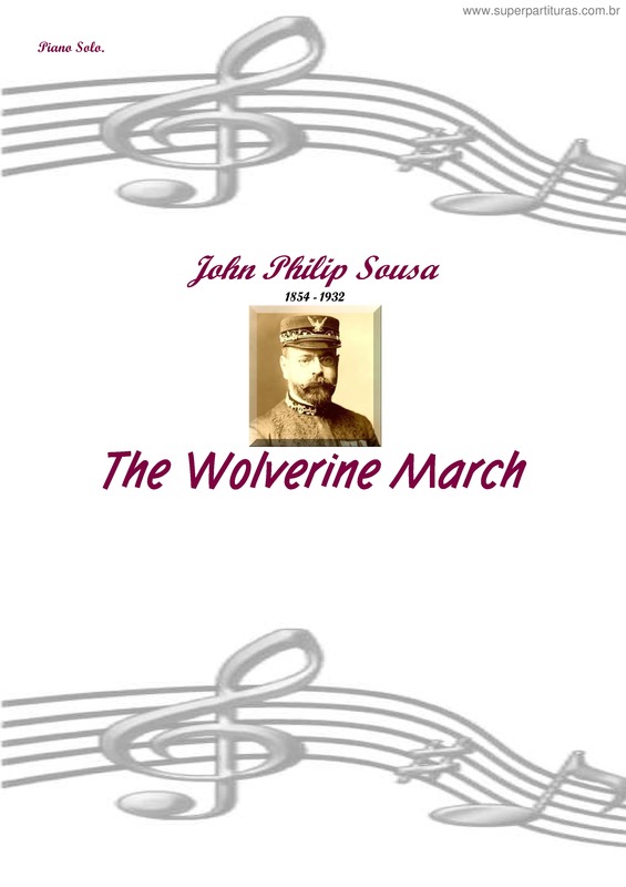 Partitura da música The Wolverine March