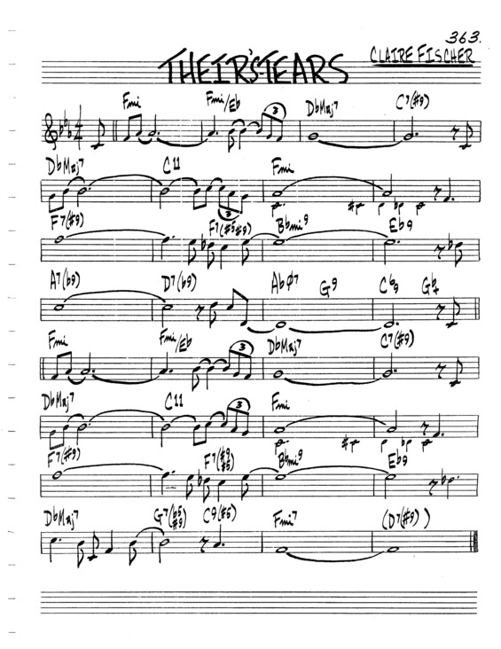 Partitura da música Theirs Tears v.4