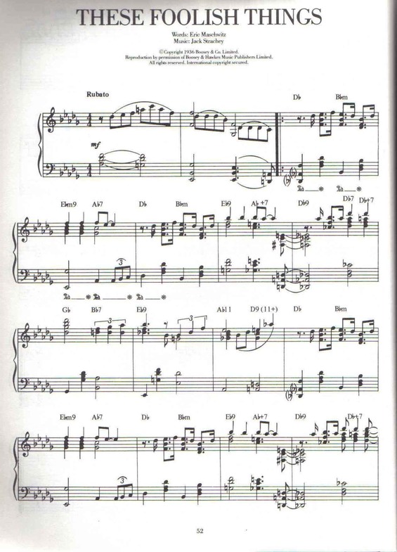 Partitura da música These Foolish Things v.9