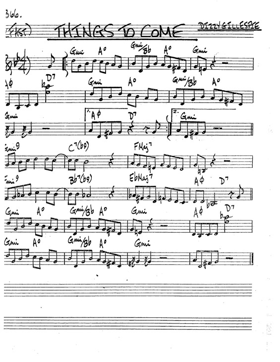 Partitura da música Things To Come v.8