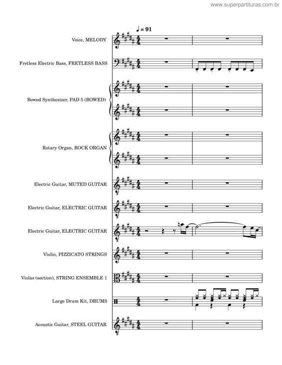 Partitura da música Think I`M In Love With You Live– Chris Stapleton Dua Lipa