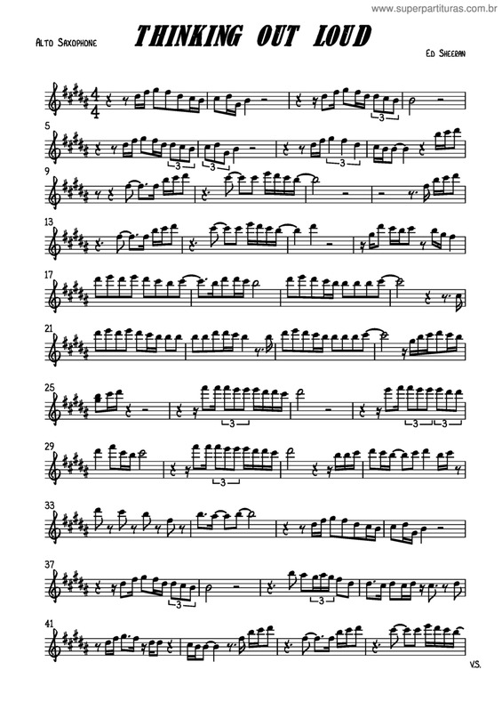 Partitura da música Thinking Out Loud v.15