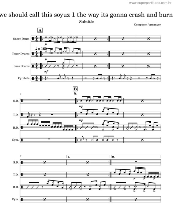 Partitura da música Third Quarter Spring Break Draft