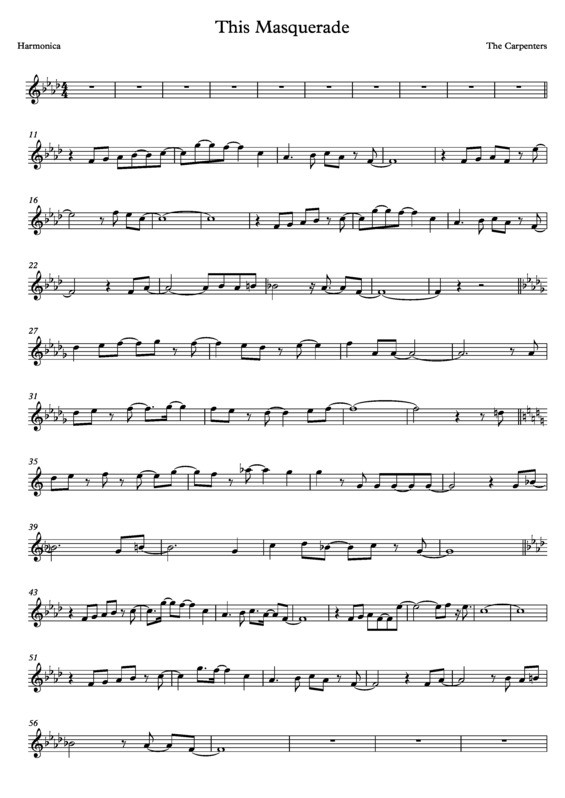 Partitura da música This Masquerade v.7