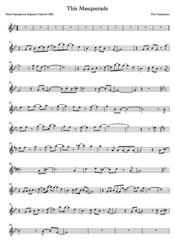 Partitura da música This Masquerade v.9