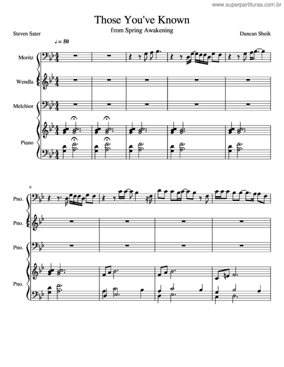 Partitura da música Those You`Ve Known v.2