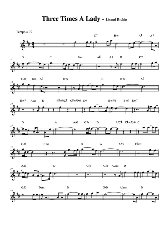 Letras - Lionel Richie - Three Times a Lady (TRADUÇÃO), PDF, Música pop