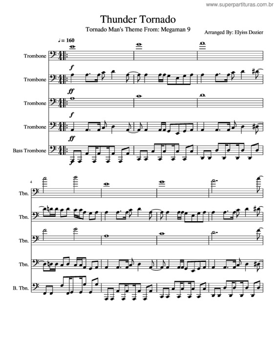 Partitura da música Thunder Tornado