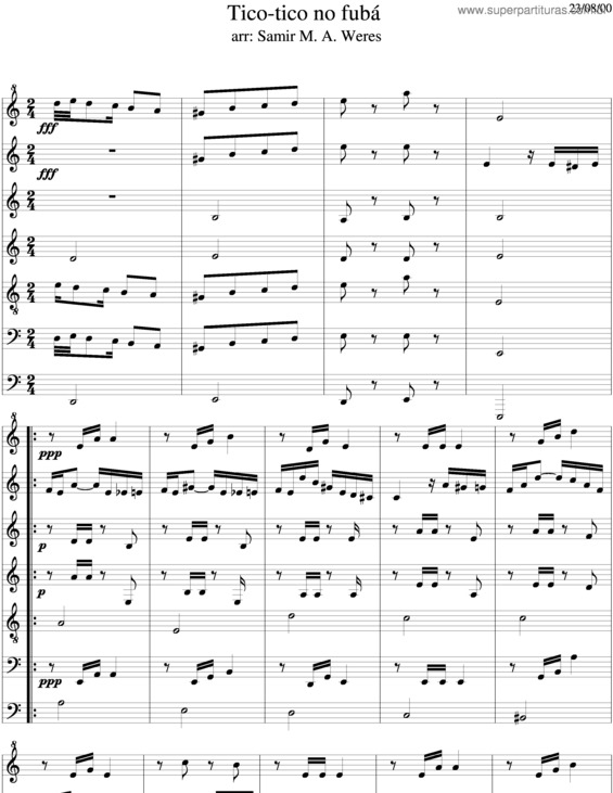 Partitura da música Tico Tico No Fubá v.18