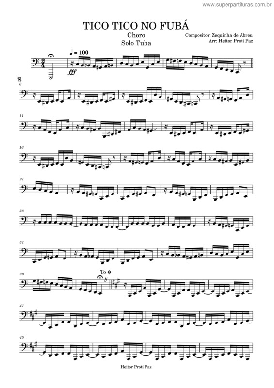 Partitura da música Tico Tico No Fuba v.34