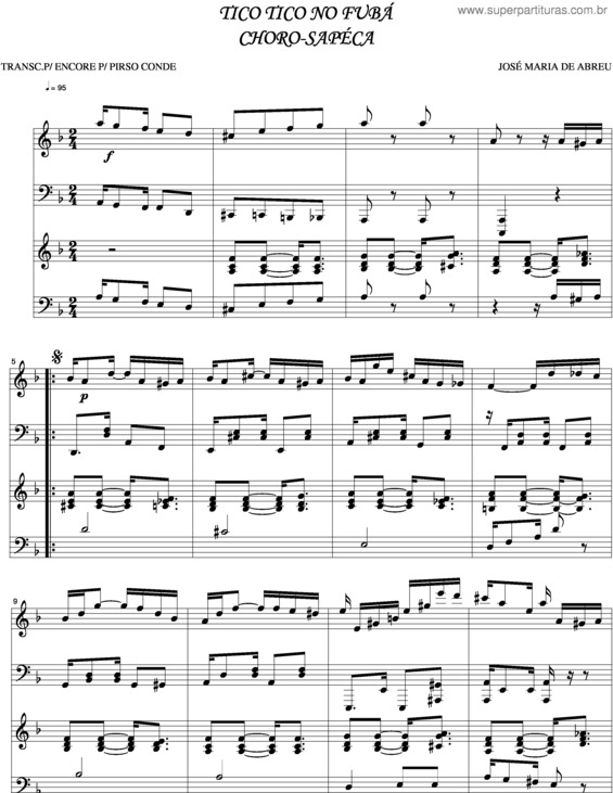 Partitura da música Tico Tico No Fubá v.9