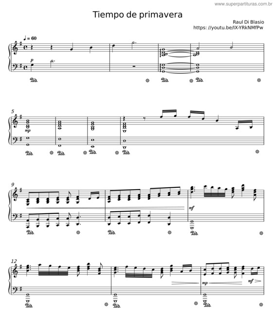 Partitura da música Tiempo De Primavera v.2