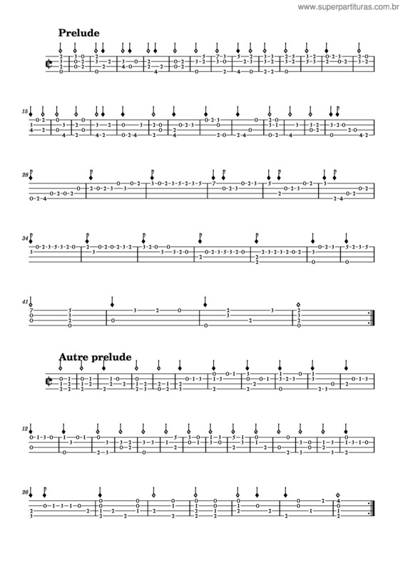 Partitura da música Tiers Livre – Adrien Le Roy