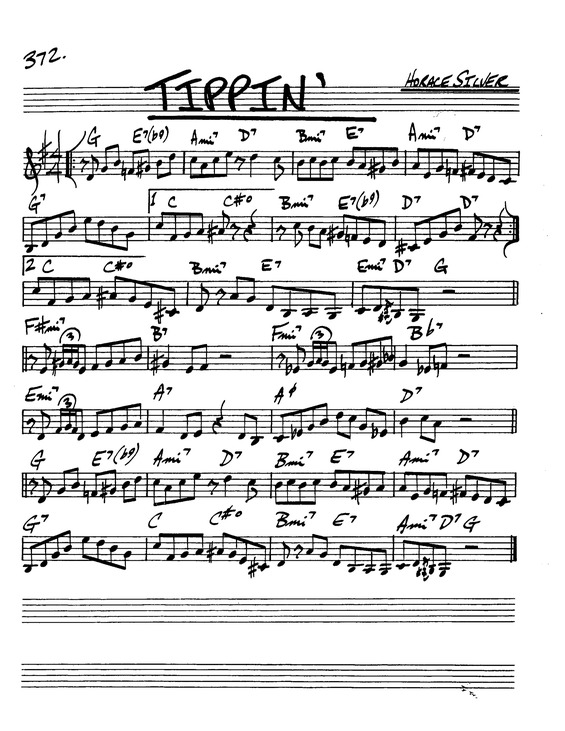 Partitura da música Tippin