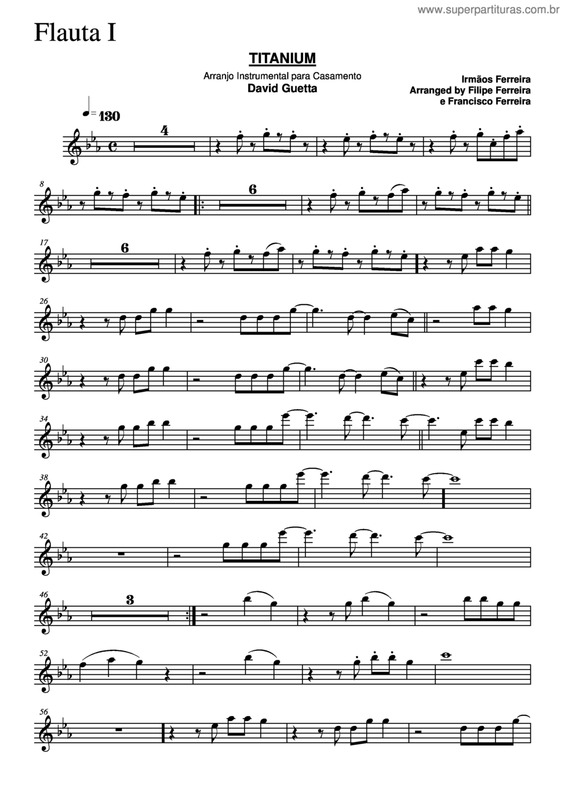 Partitura da música Titanium v.5