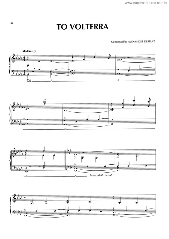 Partitura da música To volterra