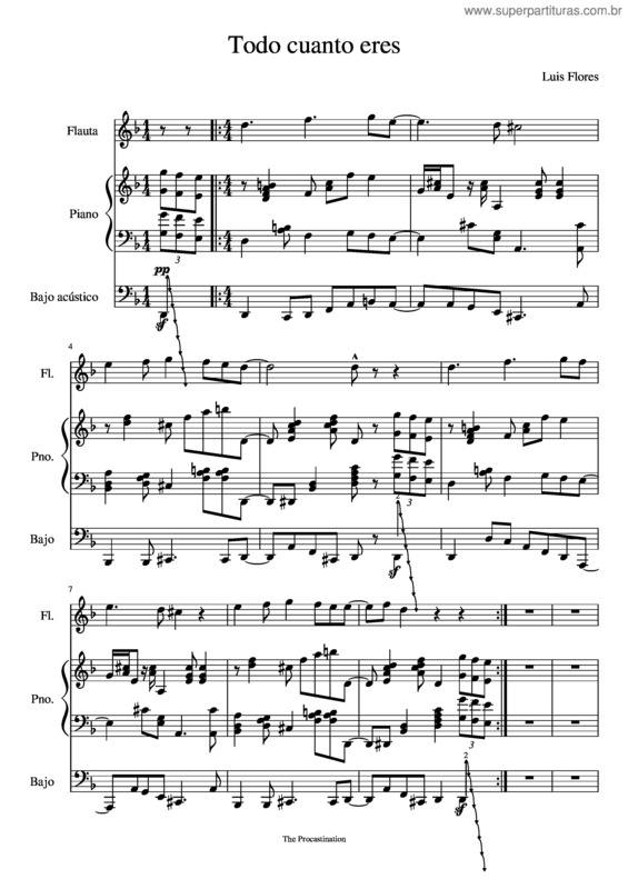 Partitura da música Todo Cuanto Eres