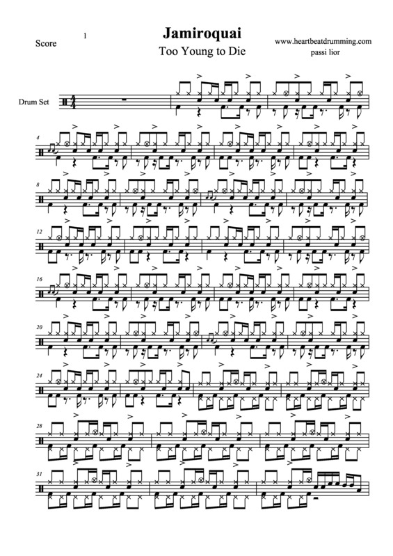 Partitura da música Too Young to Die