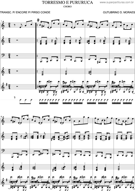 Partitura da música Torresmo E Pururuca v.2