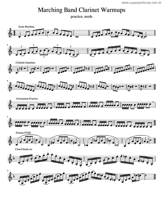 Partitura da música Torturing The Clarinet Section