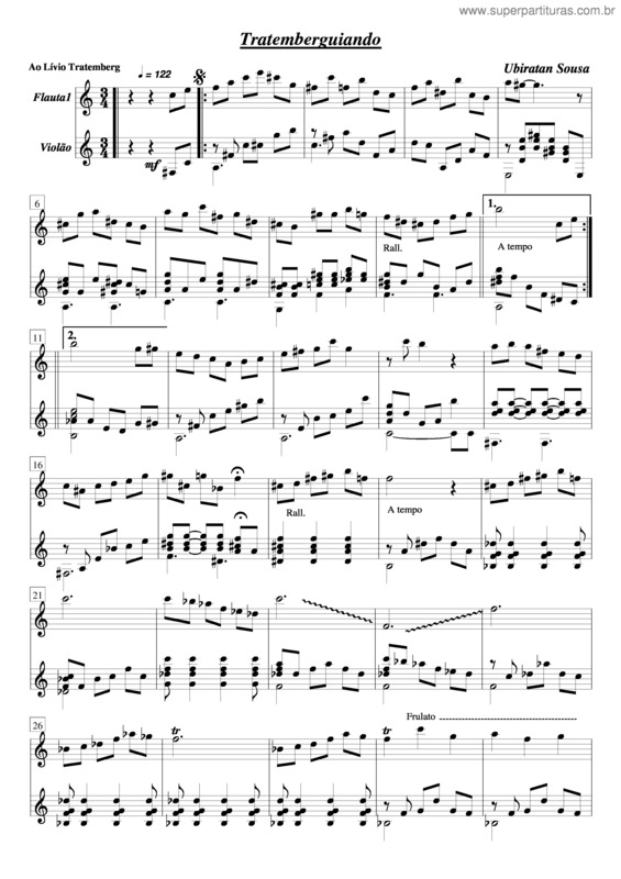 Partitura da música Tratemberguiando