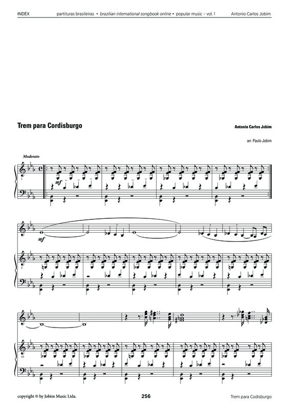 Partitura da música Trem Para Cordisburgo