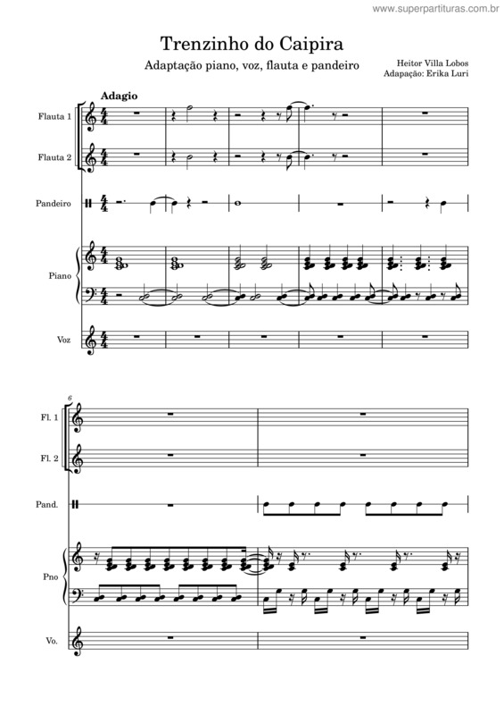 Partitura da música Trenzinho Do Caipira v.7