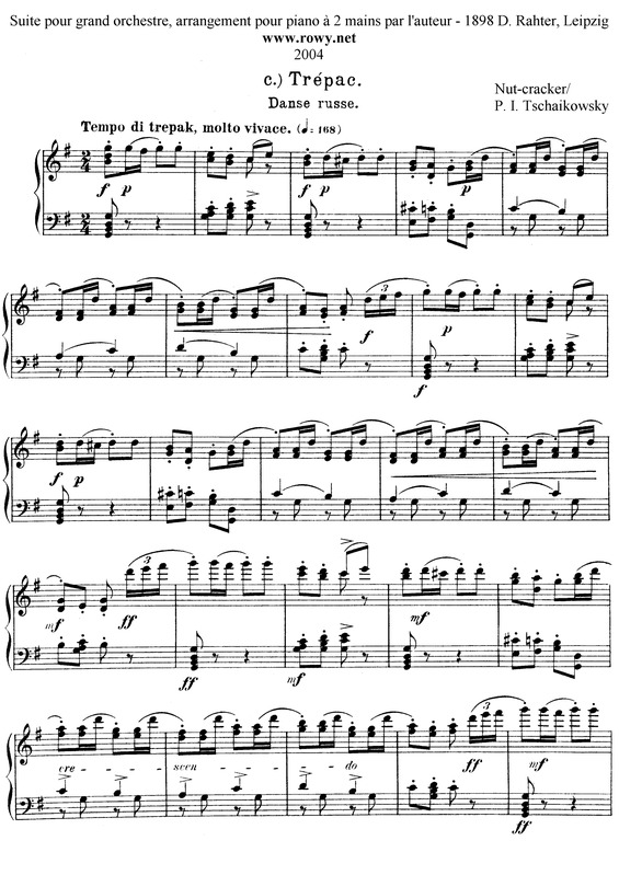 Partitura da música Trepac (The Nutcracker Suite)