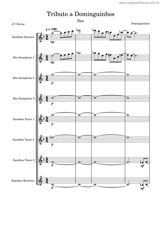 Partitura da música Tributo A Dominguinhos