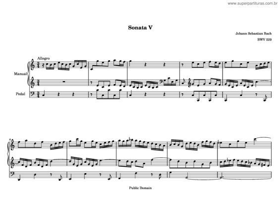 Partitura da música Trio Sonata v.2