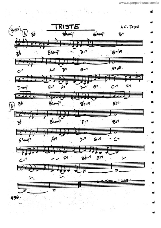 Partitura da música Triste v.11